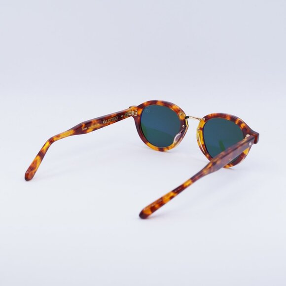 Valentino V-ESSENTIAL-IV VLS-132C Sunglasses Havana Round Frame, Green Lenses - Picture 5 of 11